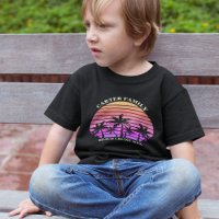 Family Beach Trip Tropical Island Sunset Custom