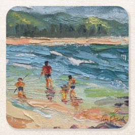 Family Beach Untersetzer von Hawaii