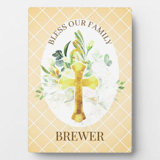 Family Blessing Christian Gift Plaque Fotoplatte