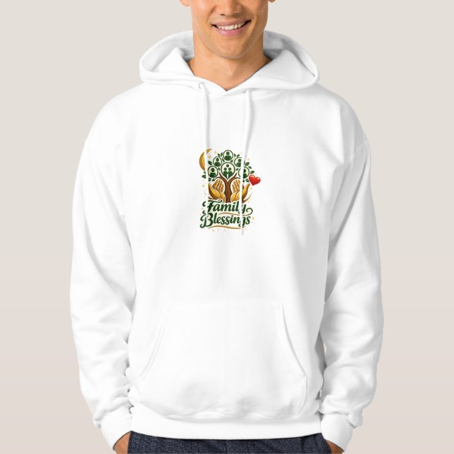 Family Blessings Tree – Spiritual Love Design Hoodie (Vorderseite)