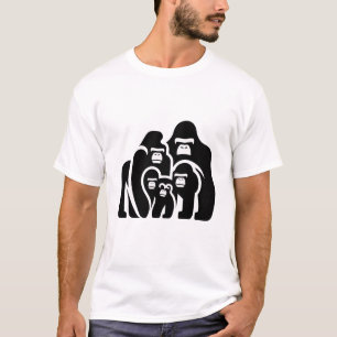 "Family Bond Gorilla T - Shirt Design"