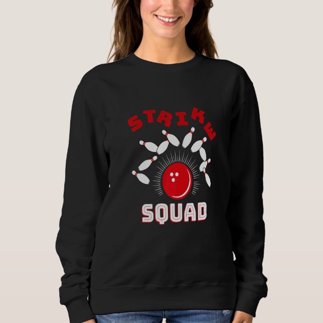 Family Bowling Gutter Rollin' Bowlers Squad Strike Sweatshirt (Vorderseite)