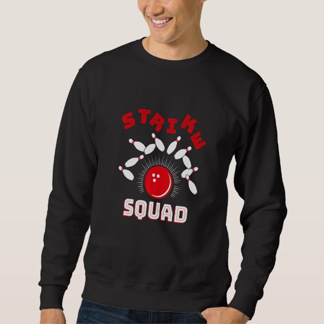 Family Bowling Gutter Rollin' Bowlers Squad Strike Sweatshirt (Vorderseite)