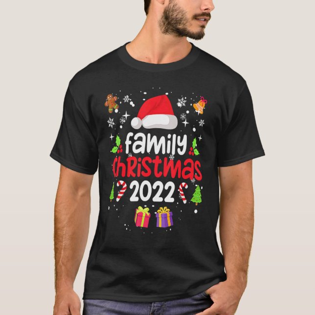 Family Christmas 2022 Matching  Squad Santa Elf  6 T-Shirt (Vorderseite)