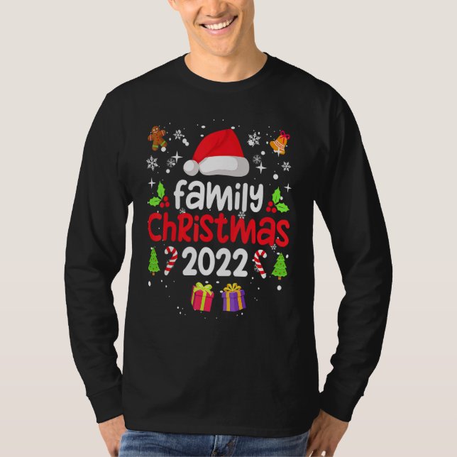 Family Christmas 2022 Matching  Squad Santa Elf  6 T-Shirt (Vorderseite)