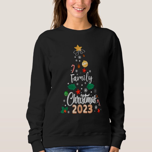 Family Christmas 2023 Matching  Squad Santa Elf  6 Sweatshirt (Vorderseite)