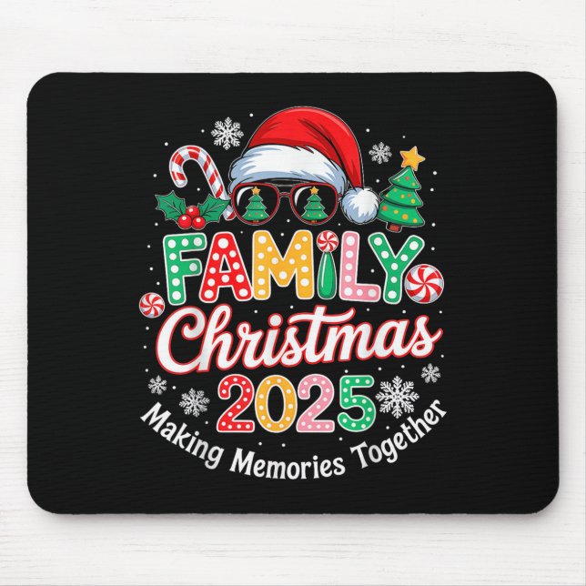 Family Christmas 2025 Christmas Squad Xmas Matchin Mousepad (Vorne)
