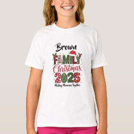 Family Christmas 2025 customizable Matching T-Shirt