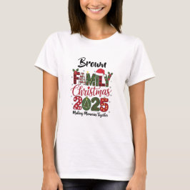 Family Christmas 2025 customizable Matching T-Shirt