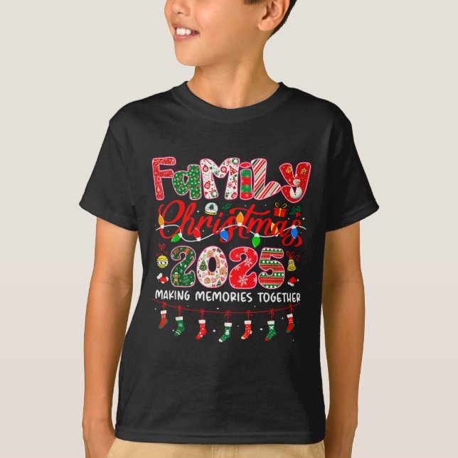 Family Christmas 2025 For Family Matching Pajamas  T-Shirt (Vorderseite)