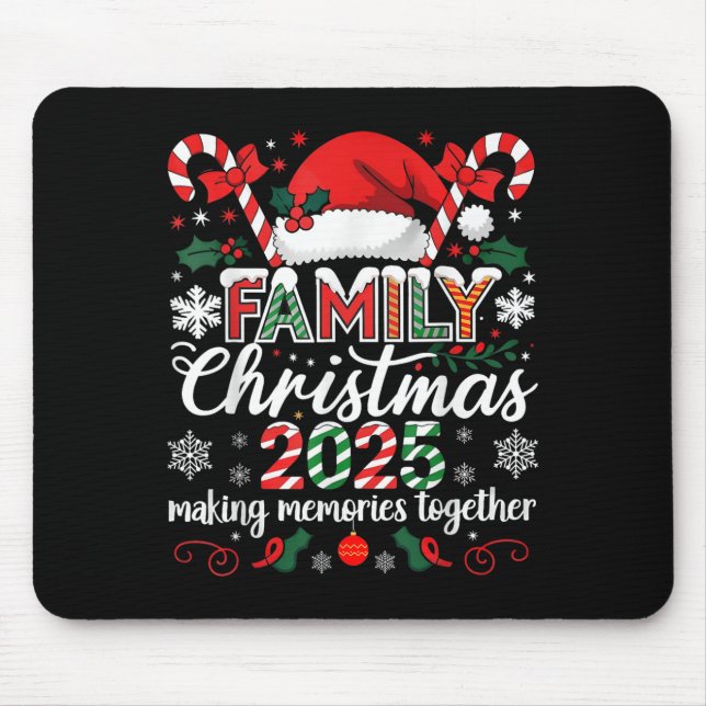 Family Christmas 2025 Making Memories Together San Mousepad (Vorne)