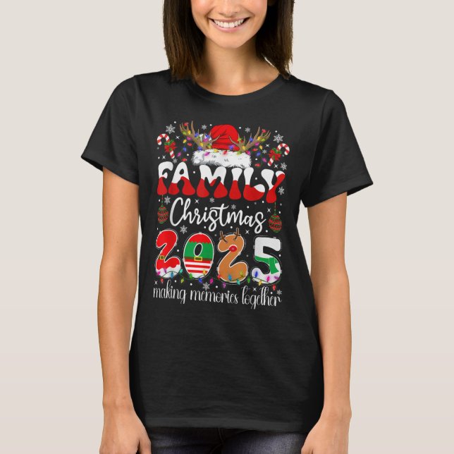 Family Christmas 2025 Matching Costume Xmas Men Wo T-Shirt (Vorderseite)