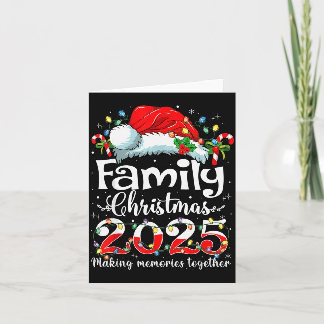 Family Christmas 2025 Matching Family Christmas Xm Karte (Vorderseite)