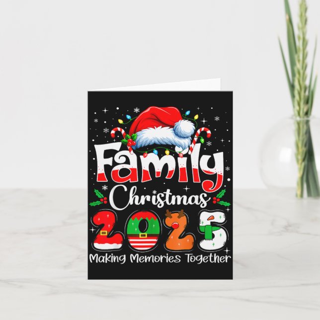 Family Christmas 2025 Matching Family Christmas Xm Karte (Vorderseite)