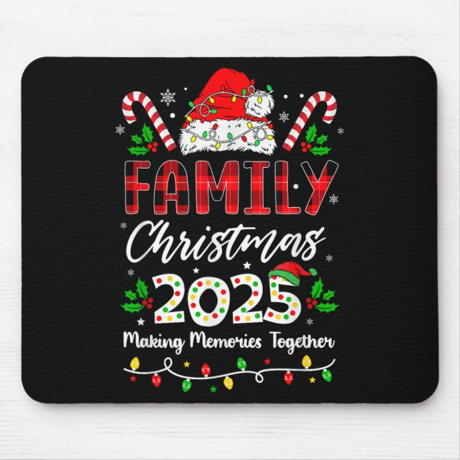 Family Christmas 2025 Matching Family Christmas Xm Mousepad (Vorne)
