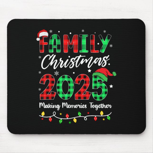 Family Christmas 2025 Matching Family Christmas Xm Mousepad (Vorne)