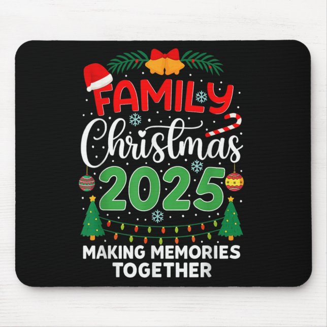 Family Christmas 2025 Matching Family Christmas Xm Mousepad (Vorne)