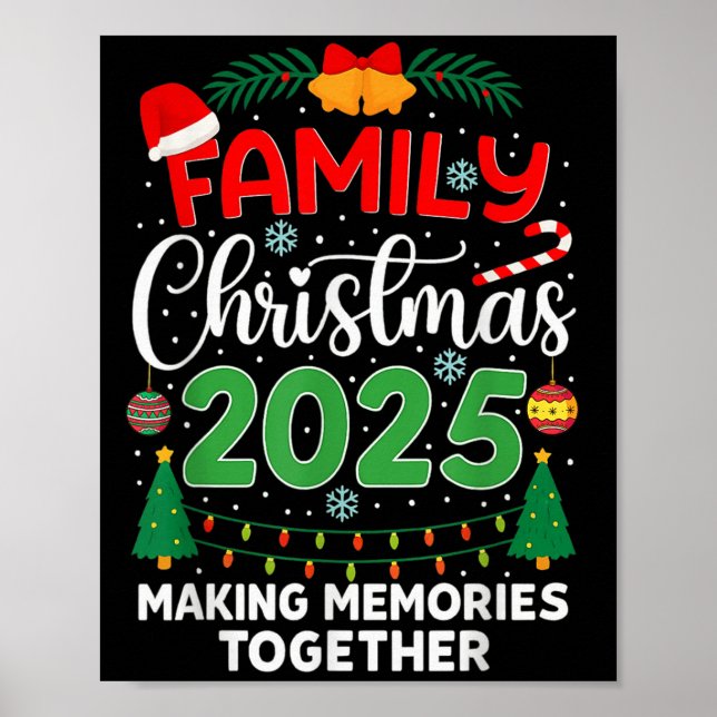 Family Christmas 2025 Matching Family Christmas Xm Poster (Vorne)