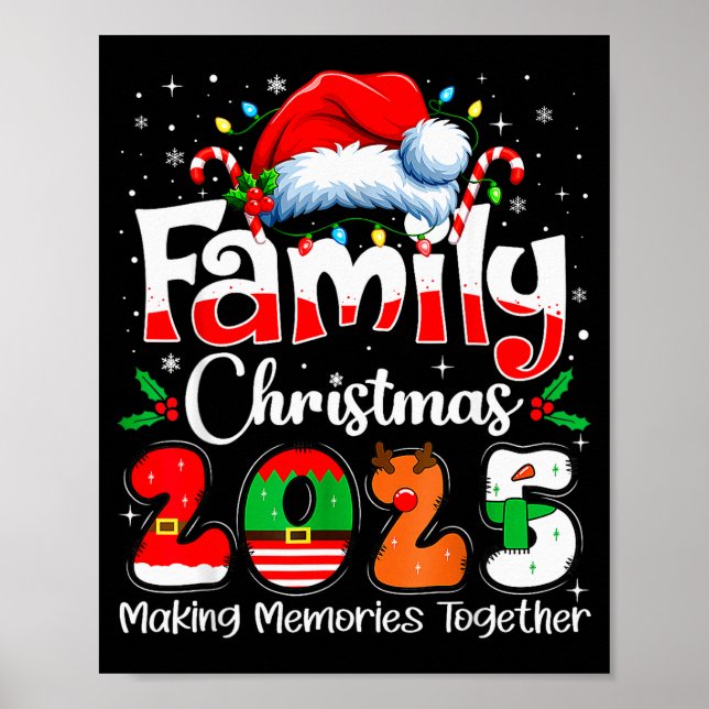 Family Christmas 2025 Matching Family Christmas Xm Poster (Vorne)