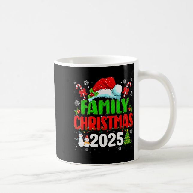Family Christmas 2025 Matching Outfit Santa Squad  Kaffeetasse (Rechts)
