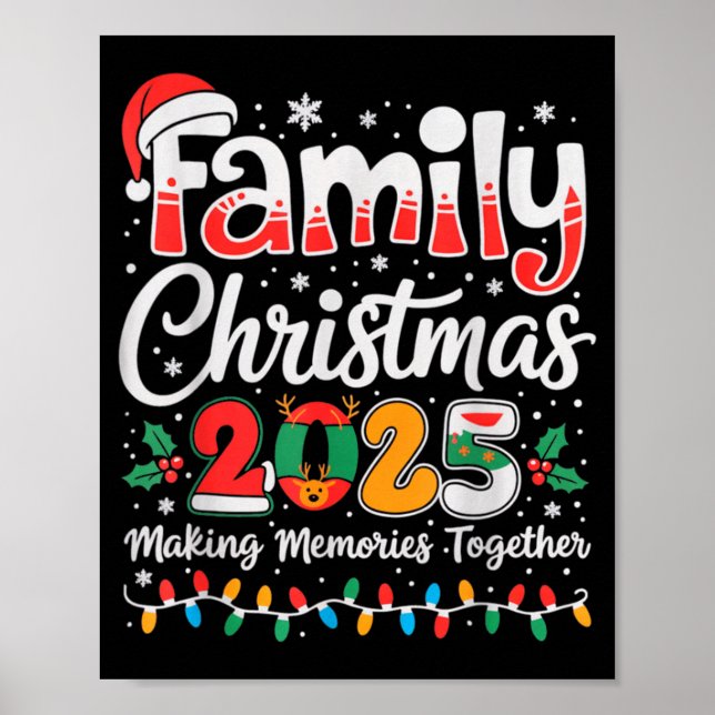 Family Christmas 2025 Matching Outfit Xmas Squad S Poster (Vorne)