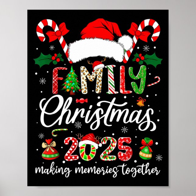 Family Christmas 2025 Matching Outfit Xmas Squad S Poster (Vorne)