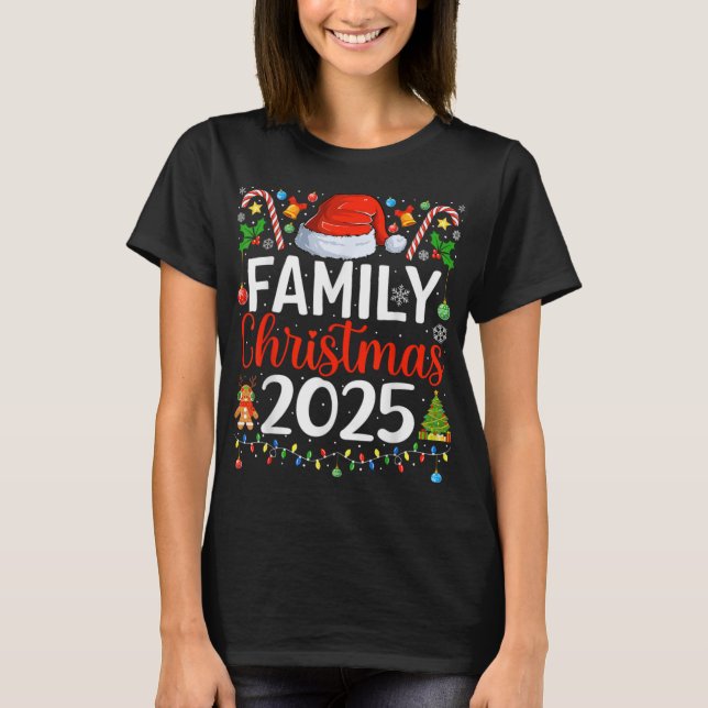 Family Christmas 2025 Matching Pajamas Xmas Family T-Shirt (Vorderseite)