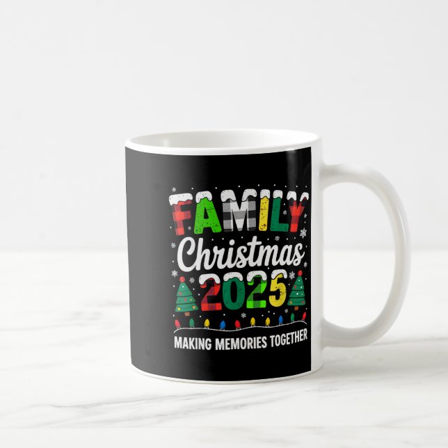 Family Christmas 2025 Matching Squad Santa Red Pla Kaffeetasse (Rechts)