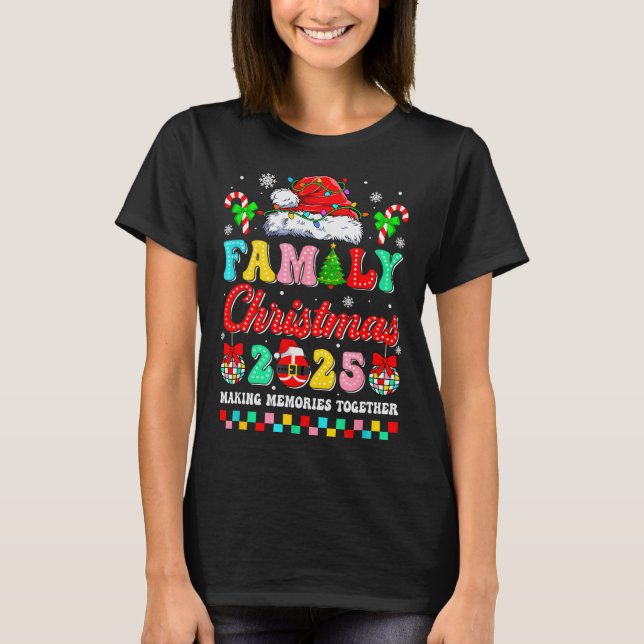 Family Christmas 2025 Matching Squad Santa Xmas Fu T-Shirt (Vorderseite)