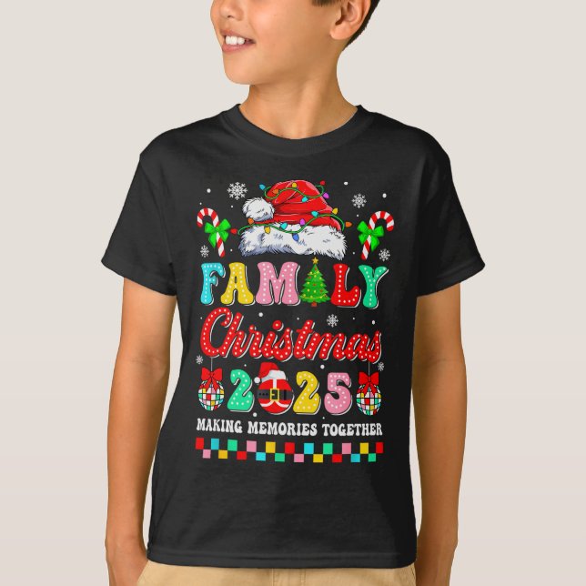 Family Christmas 2025 Matching Squad Santa Xmas Fu T-Shirt (Vorderseite)