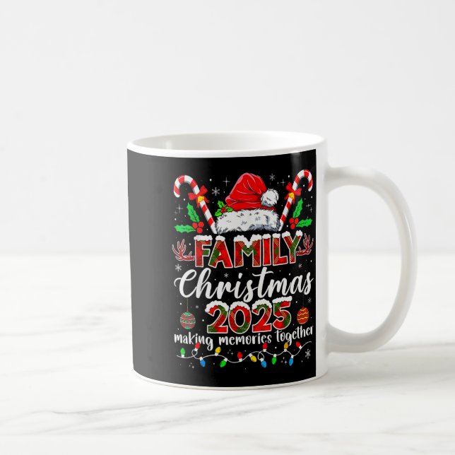 Family Christmas 2025 Matching Tee Xmas Santa Pjs  Kaffeetasse (Rechts)