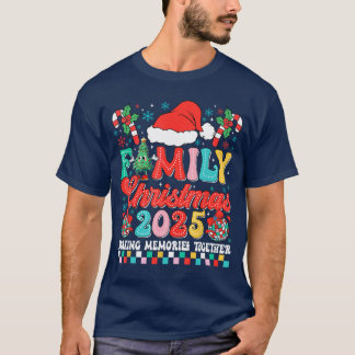Family Christmas 2025 Pajamas Outfit Matching Xmas T-Shirt