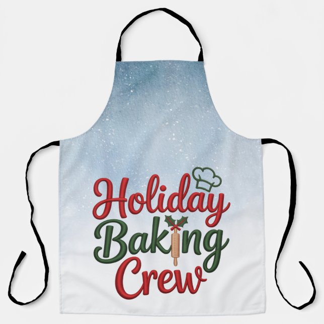 Family Christmas Baking Team Apron  Schürze (Vorderseite)