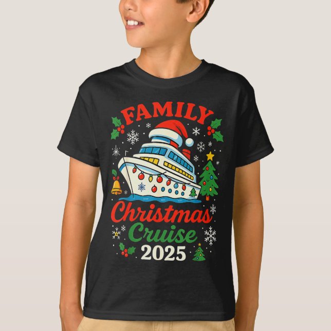 Family Christmas Cruise 2025 Matching Family Winte T-Shirt (Vorderseite)