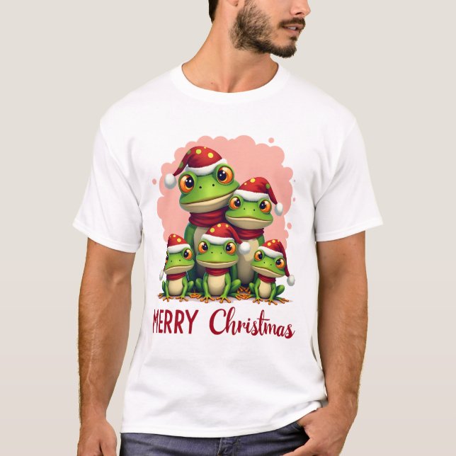 Family christmas frogs (3) T-Shirt (Vorderseite)