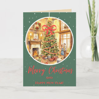 Family Christmas Karte