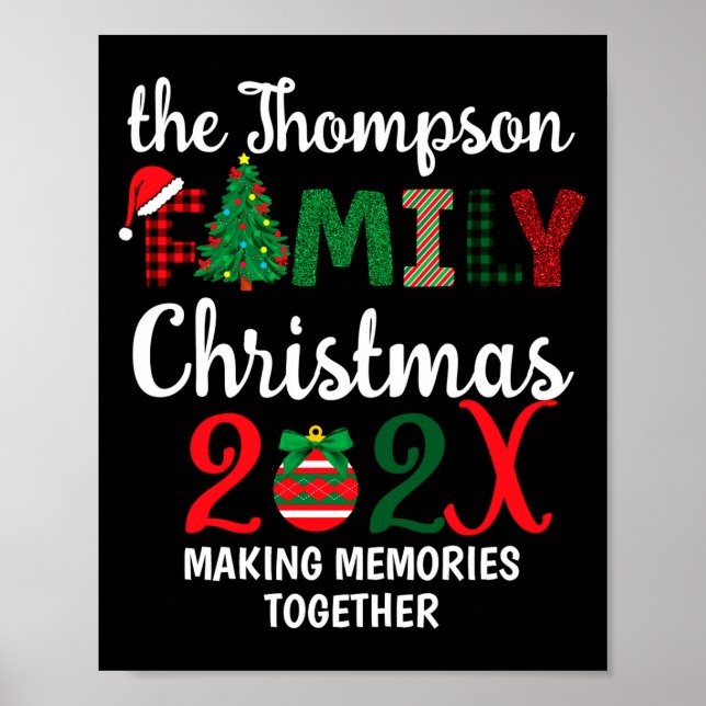 Family Christmas Making Memories Together  Poster (Vorne)