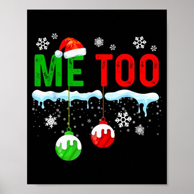 Family Christmas Pajamas Matching Couple Holiday H Poster (Vorne)