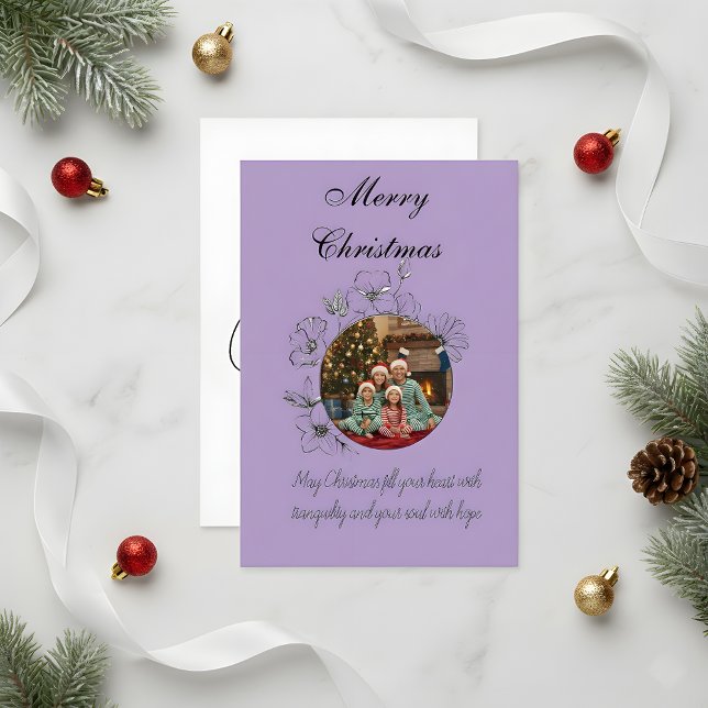 Family Christmas Photo Card Dankeskarte (Von Creator hochgeladen)