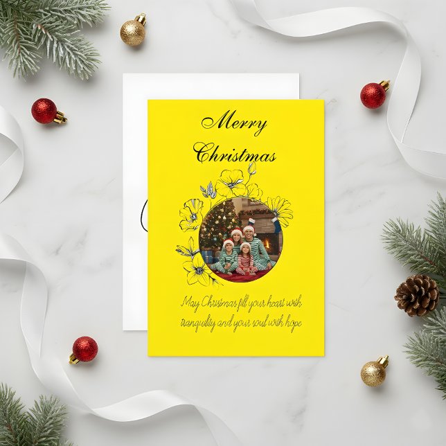 Family Christmas Photo Card Dankeskarte (Von Creator hochgeladen)