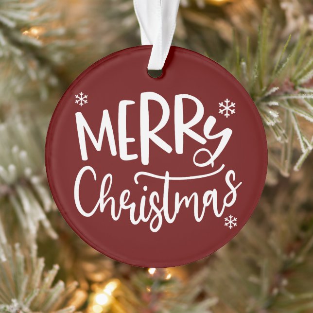 Family Christmas Photo , Merry Christmas  Ornament (Baum)