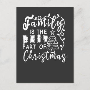 Family Christmas Postkarte