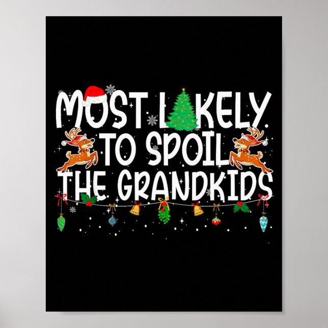 Family Christmas Xmas Most Likely To Sil The Grand Poster (Vorne)