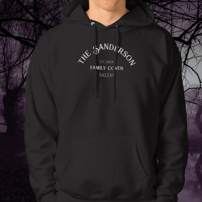 Family Coven Crew Individuelle Name Halloween Blac Hoodie (Von Creator hochgeladen)