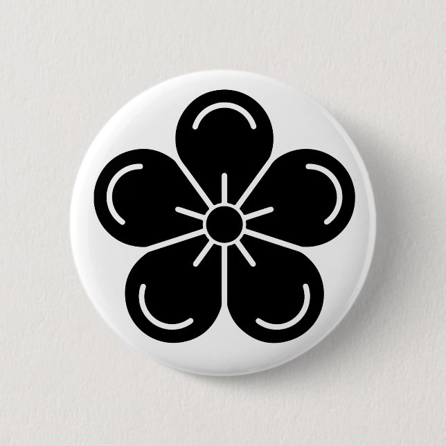 [Family Crests] Decorated Plum Flower Button (Vorderseite)