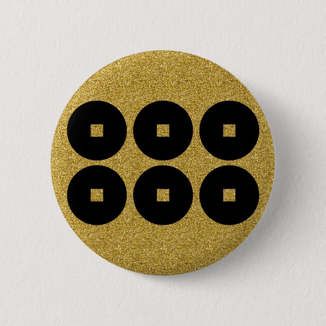 [Family Crests] Sanada 6monsen Button (Vorderseite)