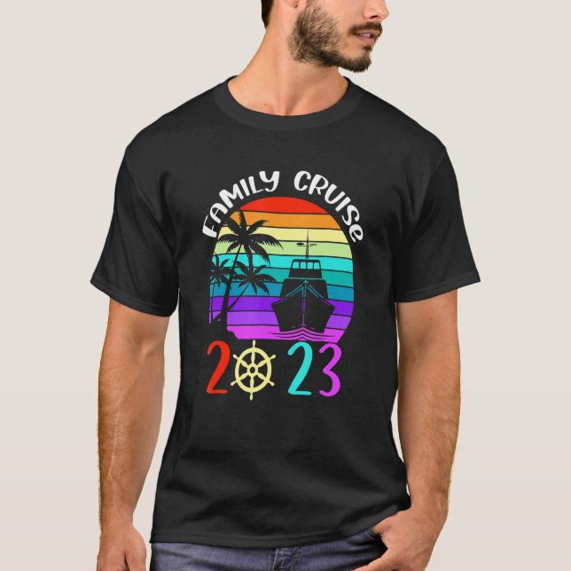 Family Cruise 2023 Cruise Family Matching Group Sq T-Shirt (Vorderseite)