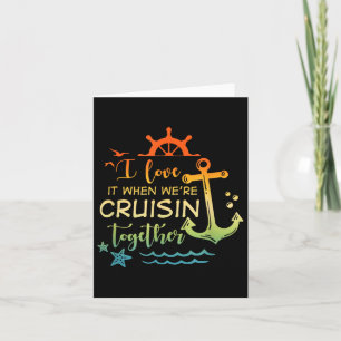 Family Cruise 2024 I Liebe es, wenn Were Cruisin T Karte