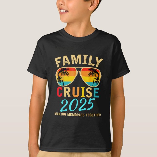 Family Cruise 2025 Beach Matching Summer Vacation  T-Shirt (Vorderseite)
