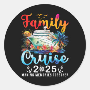 Family Cruise 2025 - Familienpassage C Runder Aufkleber